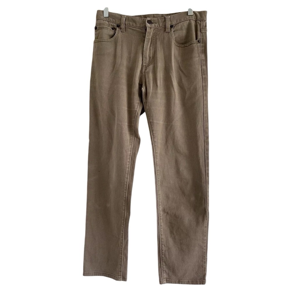 ACTIVE Men's Tan Straight Leg Cotton Jeans-Size 30/28" Inseam